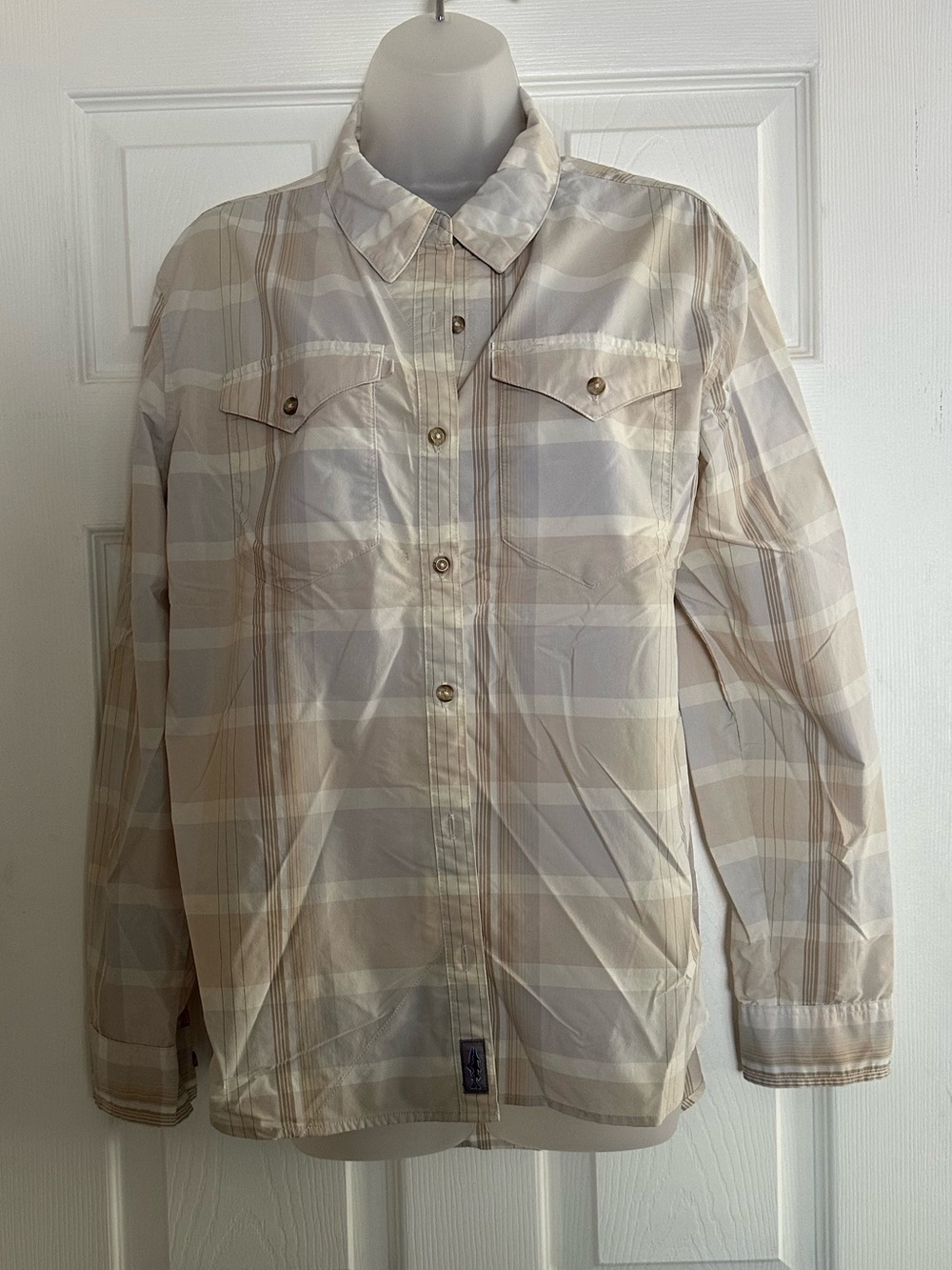 Patagonia Women's Beige Plaid Shirt